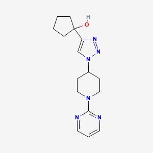 1-{1-[1-(2-pyrimidinyl)-4-piperidinyl]-1H-1,2,3-triazol-4-yl}cyclopentanol