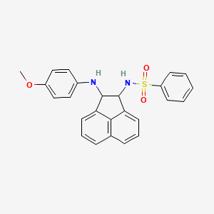 N-{2-[(4-methoxyphenyl)amino]-1,2-dihydro-1-acenaphthylenyl}benzenesulfonamide