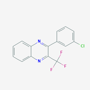 molecular formula C15H8ClF3N2 B393197 2-(3-Chlorophenyl)-3-(trifluoromethyl)quinoxaline 