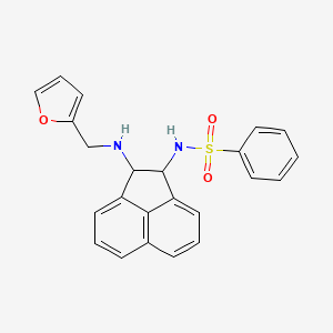 N-{2-[(2-furylmethyl)amino]-1,2-dihydro-1-acenaphthylenyl}benzenesulfonamide
