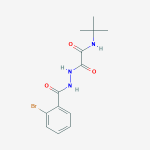 molecular formula C13H16BrN3O3 B393199 2-[2-(2-bromobenzoyl)hydrazino]-N-(tert-butyl)-2-oxoacetamide 