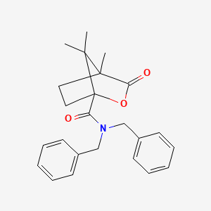 N,N-dibenzyl-4,7,7-trimethyl-3-oxo-2-oxabicyclo[2.2.1]heptane-1-carboxamide