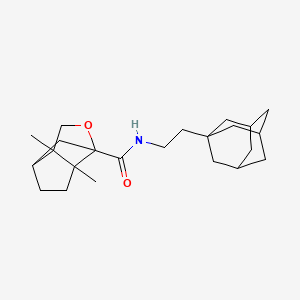 N-[2-(1-adamantyl)ethyl]-6,7-dimethyl-4-oxatricyclo[4.3.0.0~3,7~]nonane-3-carboxamide