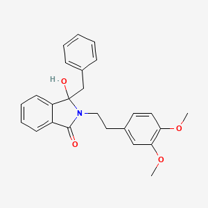 3-benzyl-2-[2-(3,4-dimethoxyphenyl)ethyl]-3-hydroxy-1-isoindolinone