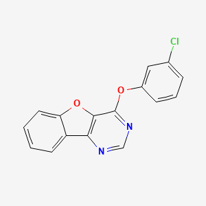 molecular formula C16H9ClN2O2 B3932076 4-(3-chlorophenoxy)[1]benzofuro[3,2-d]pyrimidine 