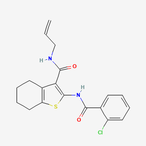 N-allyl-2-[(2-chlorobenzoyl)amino]-4,5,6,7-tetrahydro-1-benzothiophene-3-carboxamide