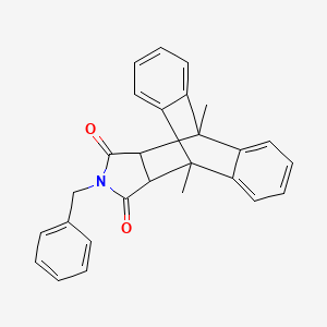 17-benzyl-1,8-dimethyl-17-azapentacyclo[6.6.5.0~2,7~.0~9,14~.0~15,19~]nonadeca-2,4,6,9,11,13-hexaene-16,18-dione