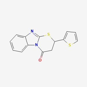 2-(2-thienyl)-2,3-dihydro-4H-[1,3]thiazino[3,2-a]benzimidazol-4-one