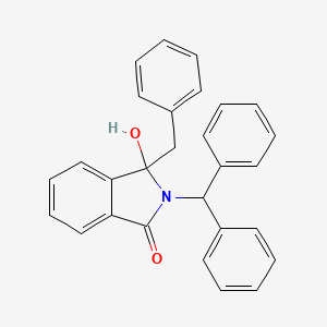 3-benzyl-2-(diphenylmethyl)-3-hydroxy-1-isoindolinone