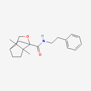 molecular formula C19H25NO2 B3932165 6,7-dimethyl-N-(2-phenylethyl)-4-oxatricyclo[4.3.0.0~3,7~]nonane-3-carboxamide 