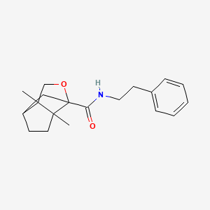 6,7-dimethyl-N-(2-phenylethyl)-4-oxatricyclo[4.3.0.0~3,7~]nonane-3-carboxamide