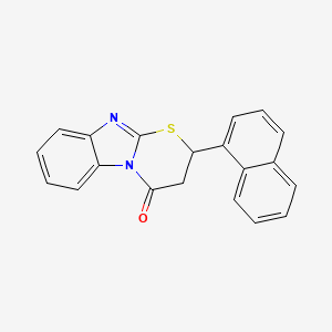 2-(1-naphthyl)-2,3-dihydro-4H-[1,3]thiazino[3,2-a]benzimidazol-4-one