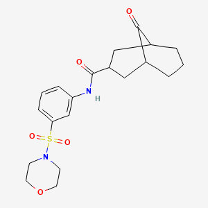 N-[3-(4-morpholinylsulfonyl)phenyl]-9-oxobicyclo[3.3.1]nonane-3-carboxamide