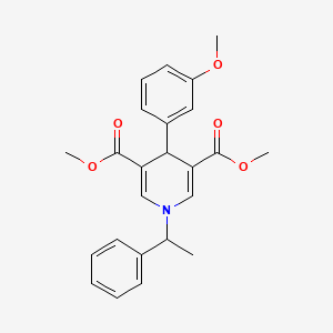 dimethyl 4-(3-methoxyphenyl)-1-(1-phenylethyl)-1,4-dihydro-3,5-pyridinedicarboxylate