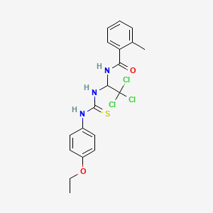 2-methyl-N-[2,2,2-trichloro-1-({[(4-ethoxyphenyl)amino]carbonothioyl}amino)ethyl]benzamide