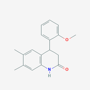 4-(2-methoxyphenyl)-6,7-dimethyl-3,4-dihydro-2(1H)-quinolinone