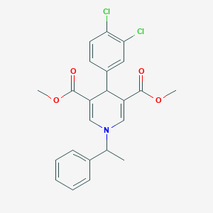 dimethyl 4-(3,4-dichlorophenyl)-1-(1-phenylethyl)-1,4-dihydro-3,5-pyridinedicarboxylate