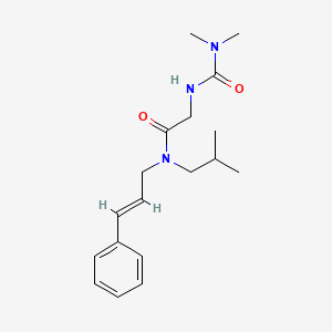 2-{[(dimethylamino)carbonyl]amino}-N-isobutyl-N-[(2E)-3-phenylprop-2-en-1-yl]acetamide