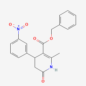 benzyl 2-methyl-4-(3-nitrophenyl)-6-oxo-1,4,5,6-tetrahydro-3-pyridinecarboxylate