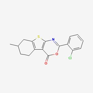 2-(2-chlorophenyl)-7-methyl-5,6,7,8-tetrahydro-4H-[1]benzothieno[2,3-d][1,3]oxazin-4-one