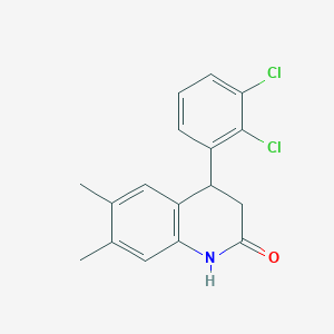 4-(2,3-dichlorophenyl)-6,7-dimethyl-3,4-dihydro-2(1H)-quinolinone