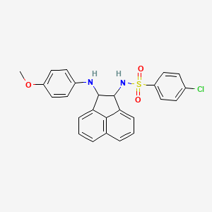 4-chloro-N-{2-[(4-methoxyphenyl)amino]-1,2-dihydro-1-acenaphthylenyl}benzenesulfonamide