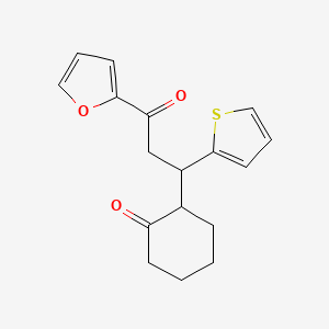 2-[3-(2-furyl)-3-oxo-1-(2-thienyl)propyl]cyclohexanone