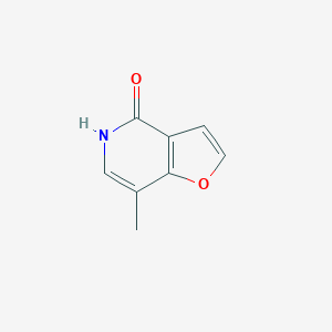 molecular formula C8H7NO2 B039324 Furo[3,2-c]pyridin-4(5H)-one, 7-methyl- CAS No. 117612-62-1