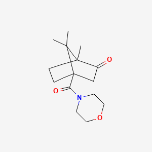 molecular formula C15H23NO3 B3932425 1,7,7-trimethyl-4-(4-morpholinylcarbonyl)bicyclo[2.2.1]heptan-2-one 