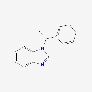 molecular formula C16H16N2 B3932436 2-甲基-1-(1-苯乙基)-1H-苯并咪唑 