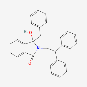 molecular formula C29H25NO2 B3932529 3-benzyl-2-(2,2-diphenylethyl)-3-hydroxy-1-isoindolinone 