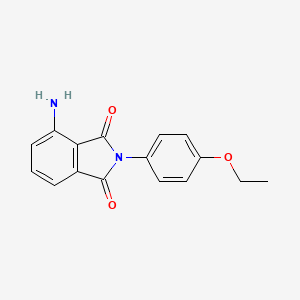 molecular formula C16H14N2O3 B3932530 4-amino-2-(4-ethoxyphenyl)-1H-isoindole-1,3(2H)-dione 