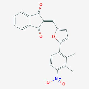 molecular formula C22H15NO5 B393256 2-[(5-{4-nitro-2,3-dimethylphenyl}-2-furyl)methylene]-1H-indene-1,3(2H)-dione 