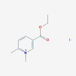 molecular formula C10H14INO2 B3932623 5-(ethoxycarbonyl)-1,2-dimethylpyridinium iodide 