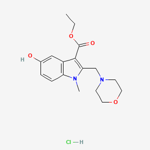 molecular formula C17H23ClN2O4 B3932633 ethyl 5-hydroxy-1-methyl-2-(4-morpholinylmethyl)-1H-indole-3-carboxylate hydrochloride 