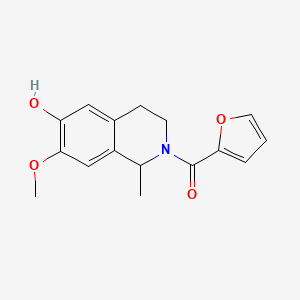 molecular formula C16H17NO4 B3932642 2-(2-furoyl)-7-methoxy-1-methyl-1,2,3,4-tetrahydro-6-isoquinolinol 