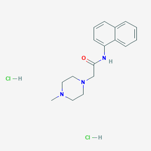 molecular formula C17H23Cl2N3O B3932692 2-(4-methyl-1-piperazinyl)-N-1-naphthylacetamide dihydrochloride 