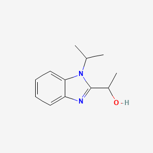 molecular formula C12H16N2O B3932704 1-(1-isopropyl-1H-benzimidazol-2-yl)ethanol 