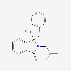 molecular formula C19H21NO2 B3932706 3-benzyl-3-hydroxy-2-isobutyl-1-isoindolinone 
