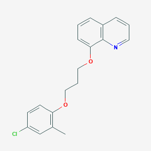 molecular formula C19H18ClNO2 B3932799 8-[3-(4-chloro-2-methylphenoxy)propoxy]quinoline 