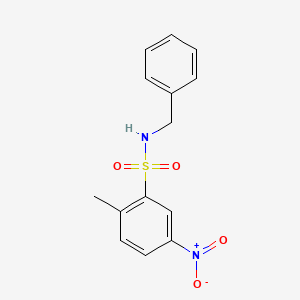 molecular formula C14H14N2O4S B3932849 N-benzyl-2-methyl-5-nitrobenzenesulfonamide 