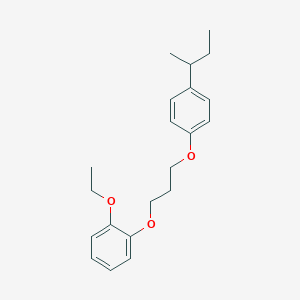molecular formula C21H28O3 B3932891 1-[3-(4-sec-butylphenoxy)propoxy]-2-ethoxybenzene 