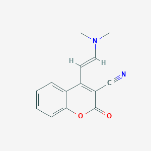 molecular formula C14H12N2O2 B393313 4-[(E)-2-(dimethylamino)ethenyl]-2-oxo-2H-chromene-3-carbonitrile CAS No. 209617-29-8
