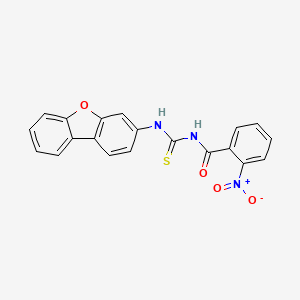 N-[(dibenzo[b,d]furan-3-ylamino)carbonothioyl]-2-nitrobenzamide