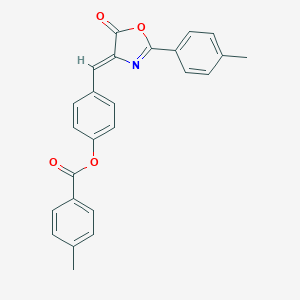 4-{(Z)-[2-(4-methylphenyl)-5-oxo-1,3-oxazol-4(5H)-ylidene]methyl}phenyl 4-methylbenzoate