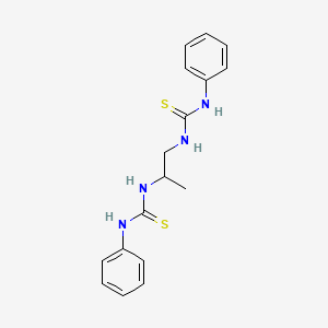 molecular formula C17H20N4S2 B3933602 N,N''-1,2-propanediylbis[N'-phenyl(thiourea)] 