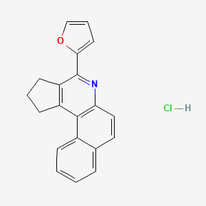 molecular formula C20H16ClNO B3933707 4-(2-furyl)-2,3-dihydro-1H-benzo[f]cyclopenta[c]quinoline hydrochloride 