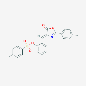 2-[(2-(4-methylphenyl)-5-oxo-1,3-oxazol-4(5H)-ylidene)methyl]phenyl 4-methylbenzenesulfonate