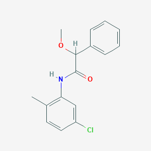 molecular formula C16H16ClNO2 B3933783 N-(5-chloro-2-methylphenyl)-2-methoxy-2-phenylacetamide 