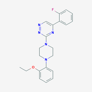 3-[4-(2-ethoxyphenyl)-1-piperazinyl]-5-(2-fluorophenyl)-1,2,4-triazine